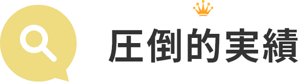 ”圧倒的実績”